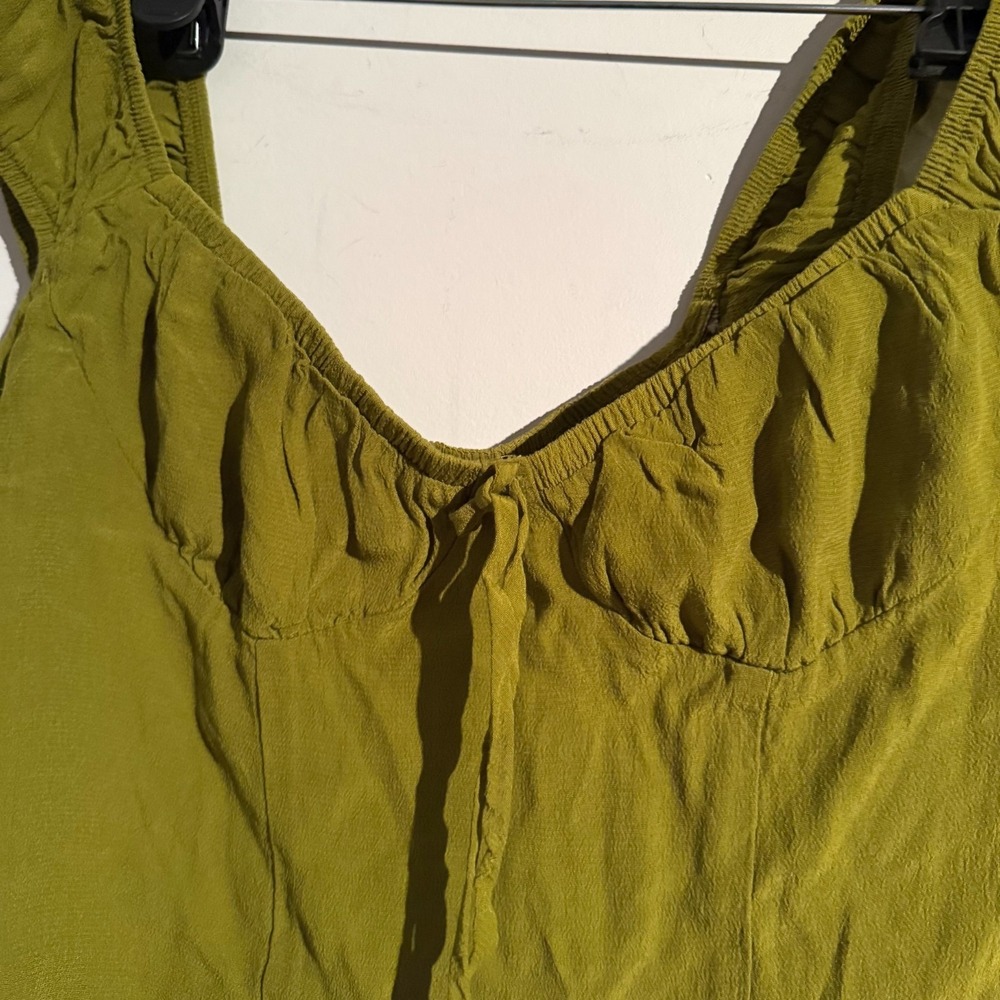 Wild Fable Medium Milkmaid Crop Top Smocked‎ Back Boho Goblin Fairy Cottagecore - Picture 2 of 4